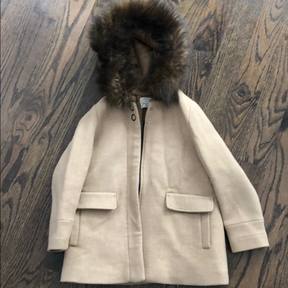 Zara tan peacoat